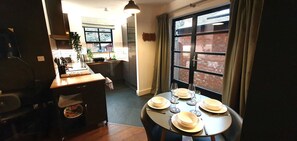 Fridge, microwave, oven, stovetop - Chic 2BD Apartment near Snaresbrook Tube Station (Greater London)