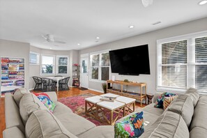 TV - Seasaw Cottage - 5 bedroom pet friendly home on Wrightsville Beach (Wrightsville Beach)