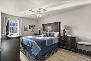 1 bedroom, iron/ironing board, travel crib, WiFi