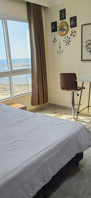 Quarto solteiro, vista para o mar | Wi-Fi de cortesia