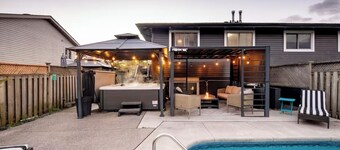 Cozy 3Bed w/ Pool, Hot Tub & Fire Pit – 15 Mins to Falls