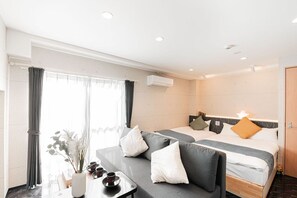 1 室のベッドルーム、セーフティボックス (室内)、WiFi (無料)、ベッドシーツ