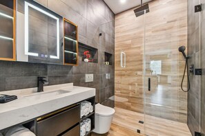 Shower, hair dryer