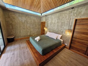 Comfort-Chalet, Gartenblick | 1 Schlafzimmer, kostenloses WLAN, Bettwäsche