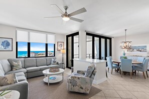Condo, Multiple Beds (Enclave 703B- Sugar Sands) | Living area | TV - Enclave 703b- Sugar Sands (Destin)