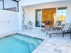 A heated pool