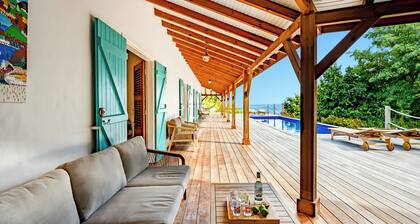 Villa Coccoloba 4 air-conditioned bedrooms and a beautiful sea view with pool