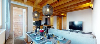 Spacious Apartment With Balcony