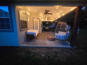 Terrace/patio - Pet Paradise on Main: Fenced Yard Included! (Calera)