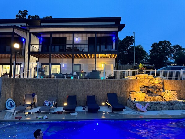 A heated pool