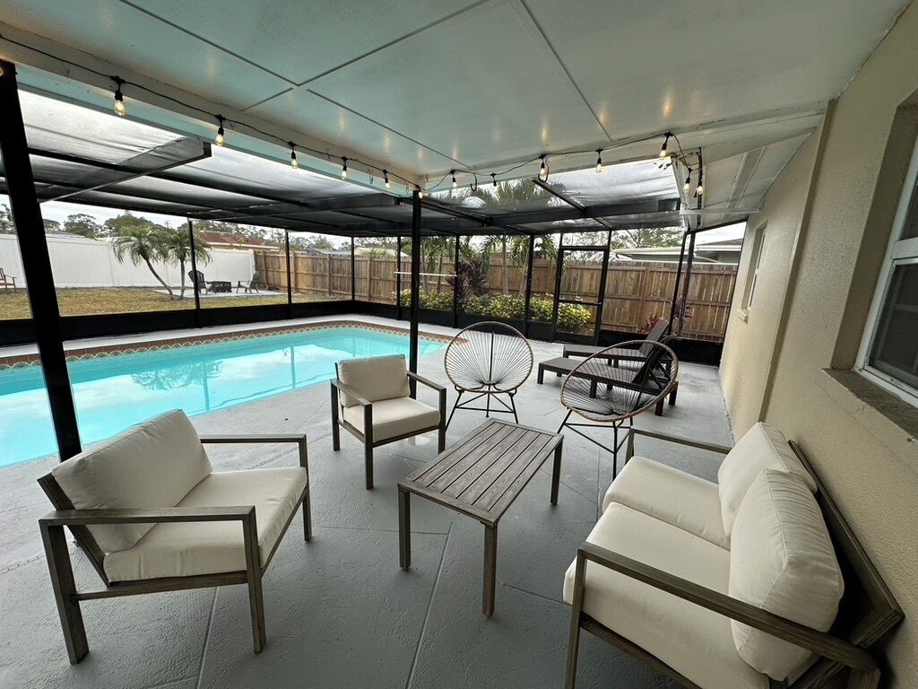 Piscine extérieure, piscine chauffée