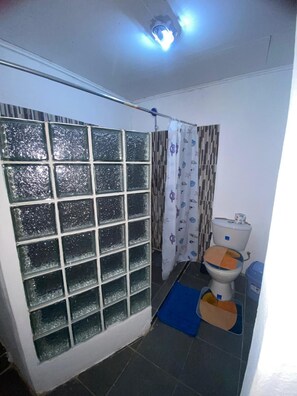 Dusche, Handtücher, Toilettenpapier