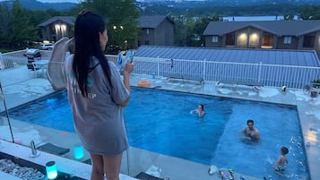 A heated pool