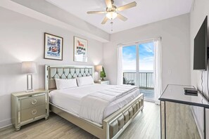 Appart'hÎtel, plusieurs lits, balcon, vue océan (Salt and Shore Escape) | 3 chambres, décoration personnalisée, ameublement personnalisé