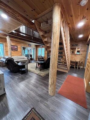 Interior - Lakefront cabin with endless sunsets in Stratton. Sauna coming May 2026! (STRATTON)