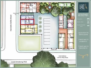 Floor plan - The Bolden Guest House (New Orleans)