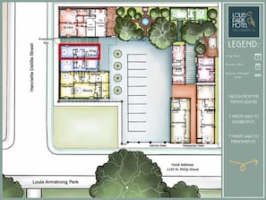 Floor plan - The King Oliver Guest House (New Orleans)