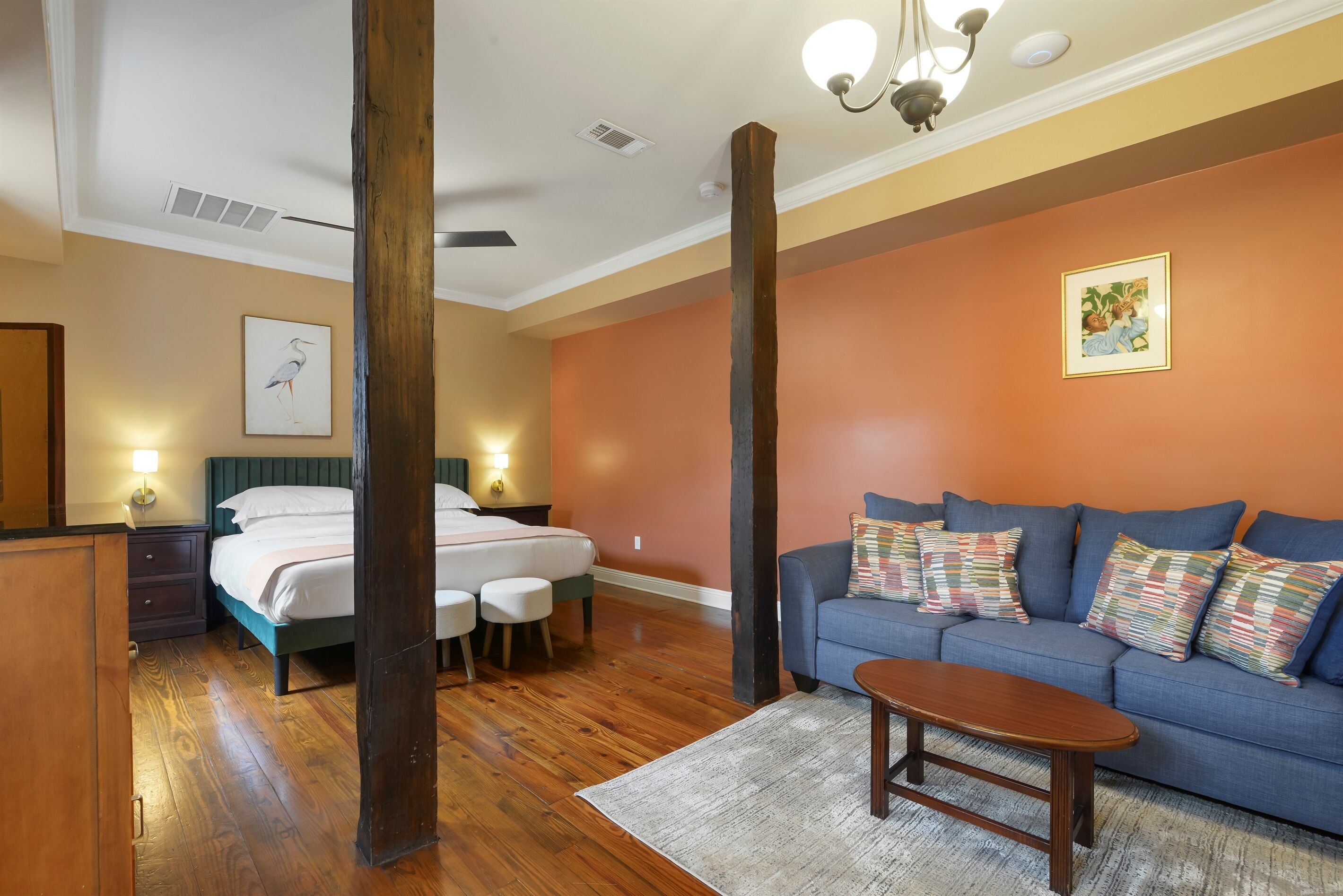 1 bedroom, iron/ironing board, travel crib, free WiFi