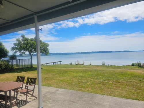Blue Cottage on the Lake