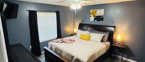4 bedrooms, iron/ironing board, free WiFi, bed sheets