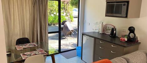 TV, DVD player, books