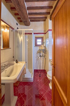 Shower, hair dryer