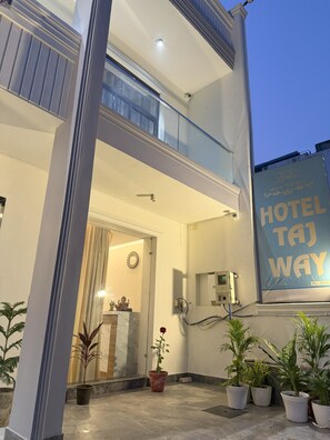 Front of property – evening/night