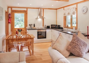 Fridge, oven, stovetop, toaster