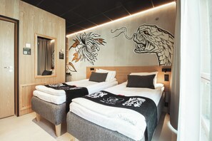 Standard Twin Room, Non Smoking, Private Bathroom | Individually decorated, desk, laptop workspace, blackout drapes - Time Hotel (Jyväskylä)