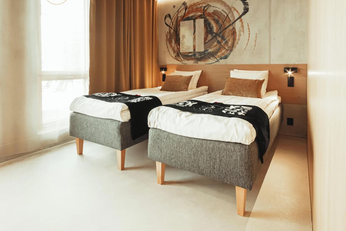 Family Quadruple Room, Mobility Accessible, Non Smoking | Desk, laptop workspace, blackout curtains, soundproofing