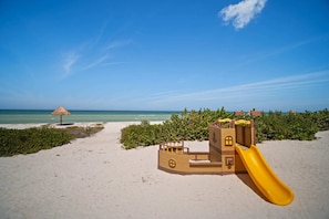 On the beach