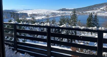 Chalet montagnard avec balcon, proche piste et centre