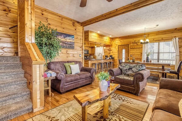 TV, fireplace, DVD player