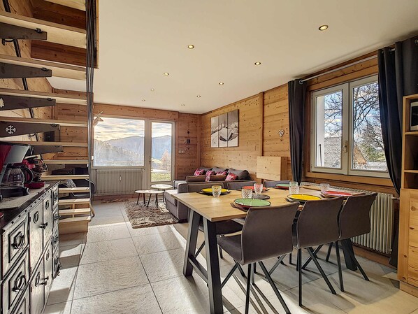 Dining - Cozy apartment in La Clusaz, perfect for 6 guests, with 3 bedrooms (La Clusaz)