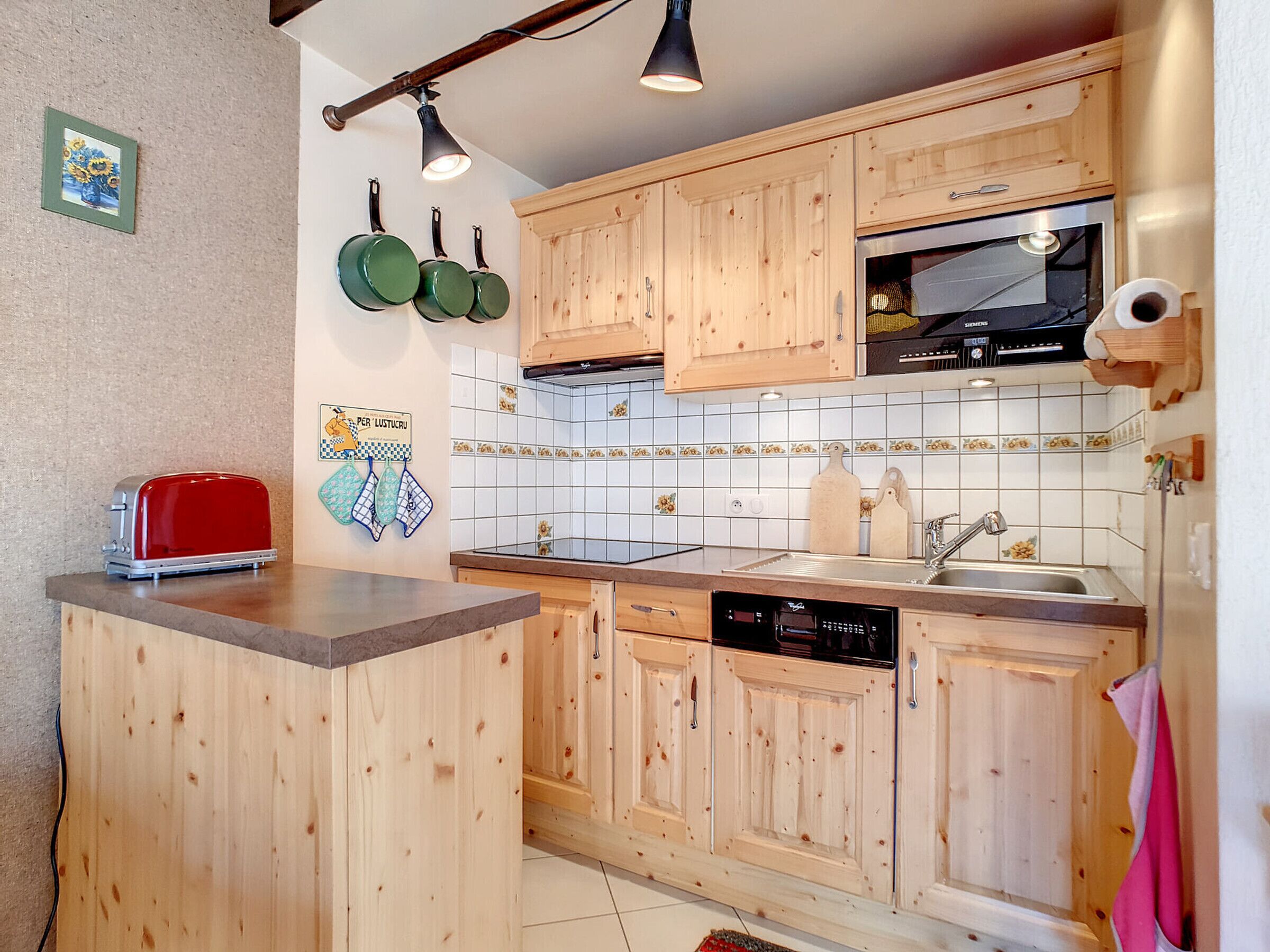 Fridge, microwave, dishwasher