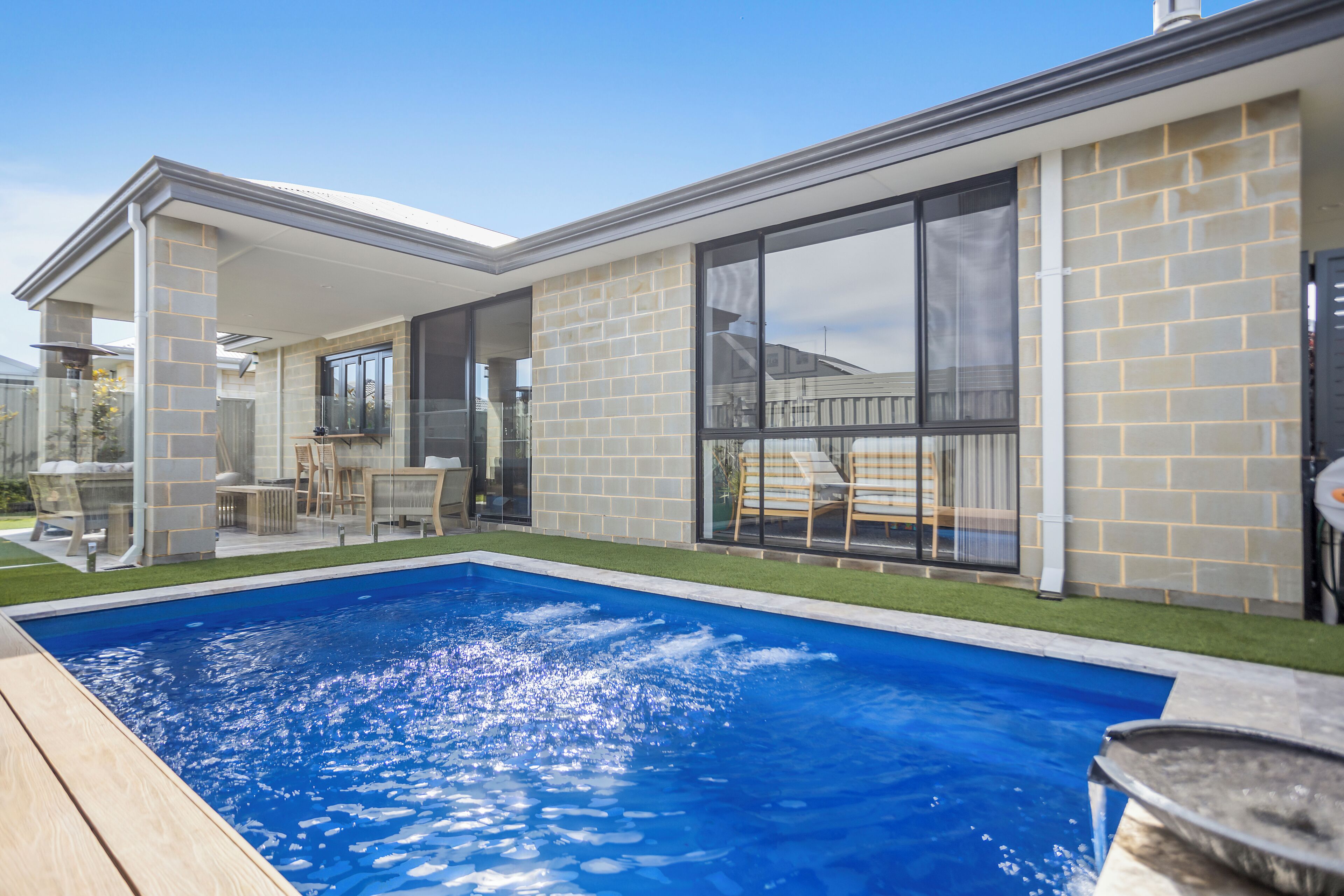 Una piscina riscaldata