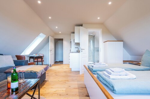 Sandpiper on the Wadden Sea in the German-Danish meadows, pet friendly!