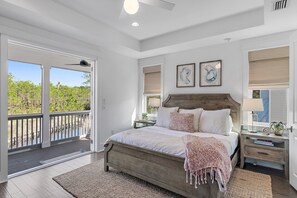 4 bedrooms, iron/ironing board, free WiFi, bed sheets - Pearl House: Luxury Retreat with Bikes and Golf Cart, and Pond & Nature Views, Pickleball Courts! (Santa Rosa Beach)