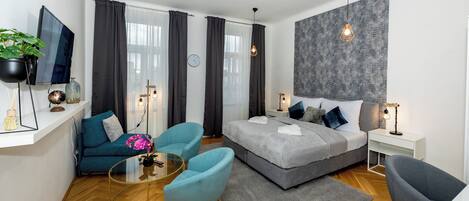 1 bedroom, iron/ironing board, travel cot, WiFi