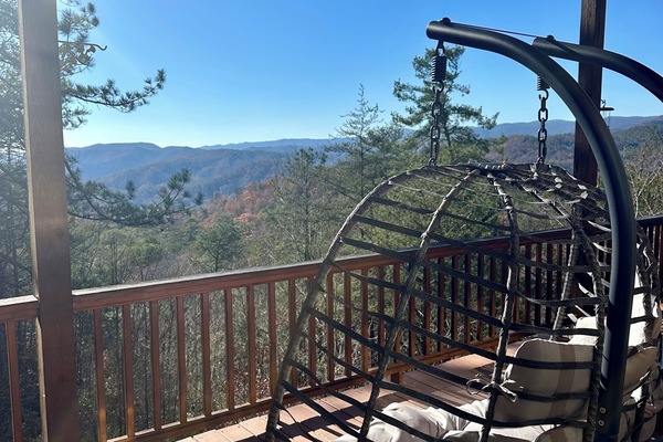 Relax in the gently swaying hammock chair perched on the wraparound porch.