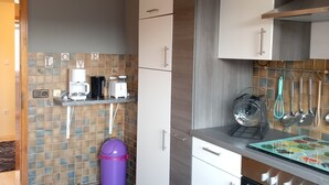 Coffee/tea maker, fridge, stovetop, dishwasher - Sylvia's castle view (Trausnitz)