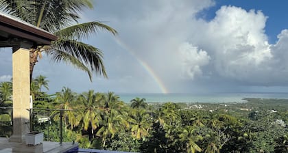 Oceanview Luxury Villa, 6 bedrooms, WiFi, AC, breakfast Preparation included