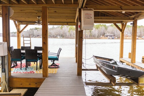 Enjoy Stunning Water Views! - Double Deck Boathouse & Large Fenced Backyard