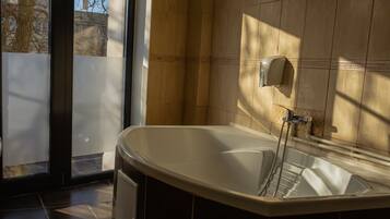 Towels, soap, toilet paper