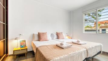 4 bedrooms, iron/ironing board, travel crib, WiFi