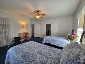 4 bedrooms, iron/ironing board, WiFi, bed sheets