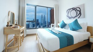 Superior one bedroom apartment with balcony | 書桌、隔音、免費 Wi-Fi