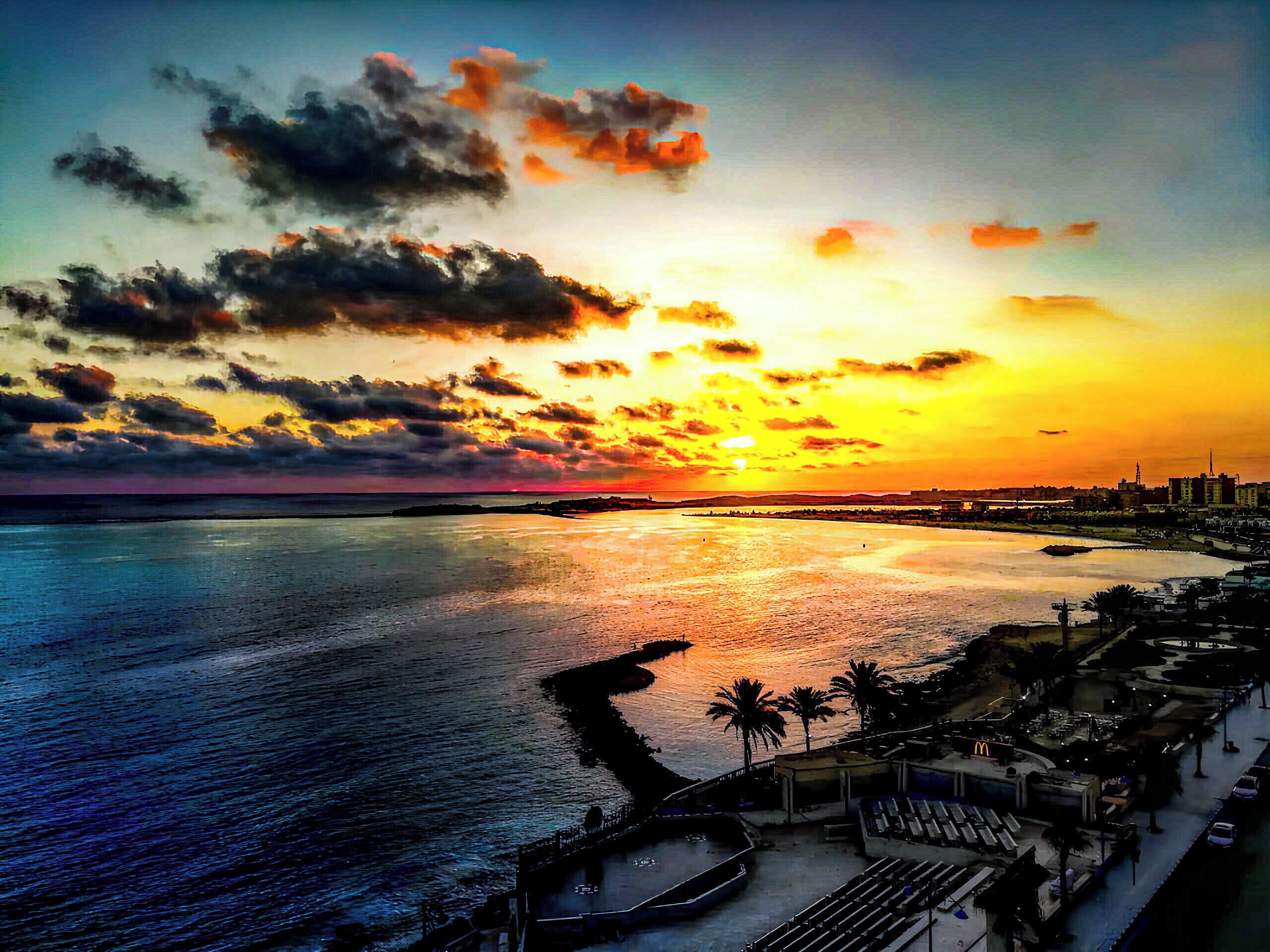 On the beach, white sand