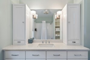 Hårføner, håndklær, såpe og toalettpapir