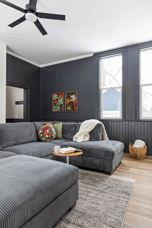 TV connectée, cheminée